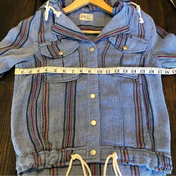 Jolt Shacket Women’s XS Cropped Hooded Bohemian Boho Snaps Pockets Jacket - Picture 11 of 13